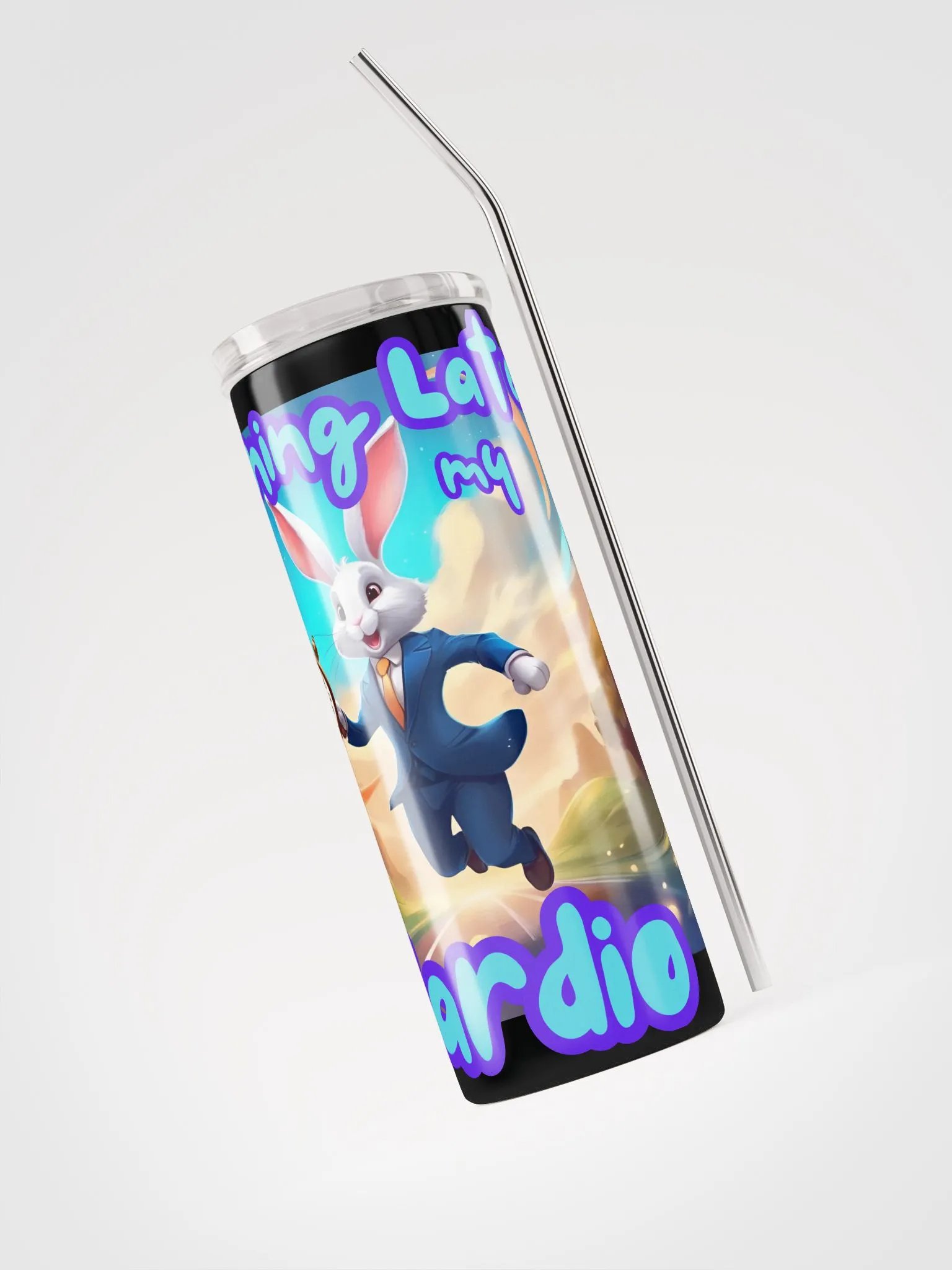 Whimsical Rabbit Stainless Steel Tumbler product image (3)