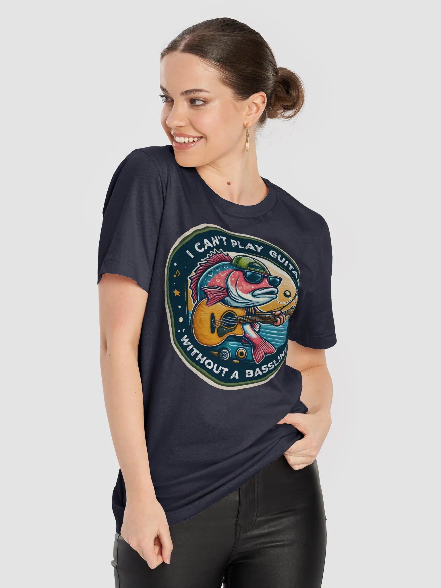 I can't play guitar without a bassline! Tee product image (2)