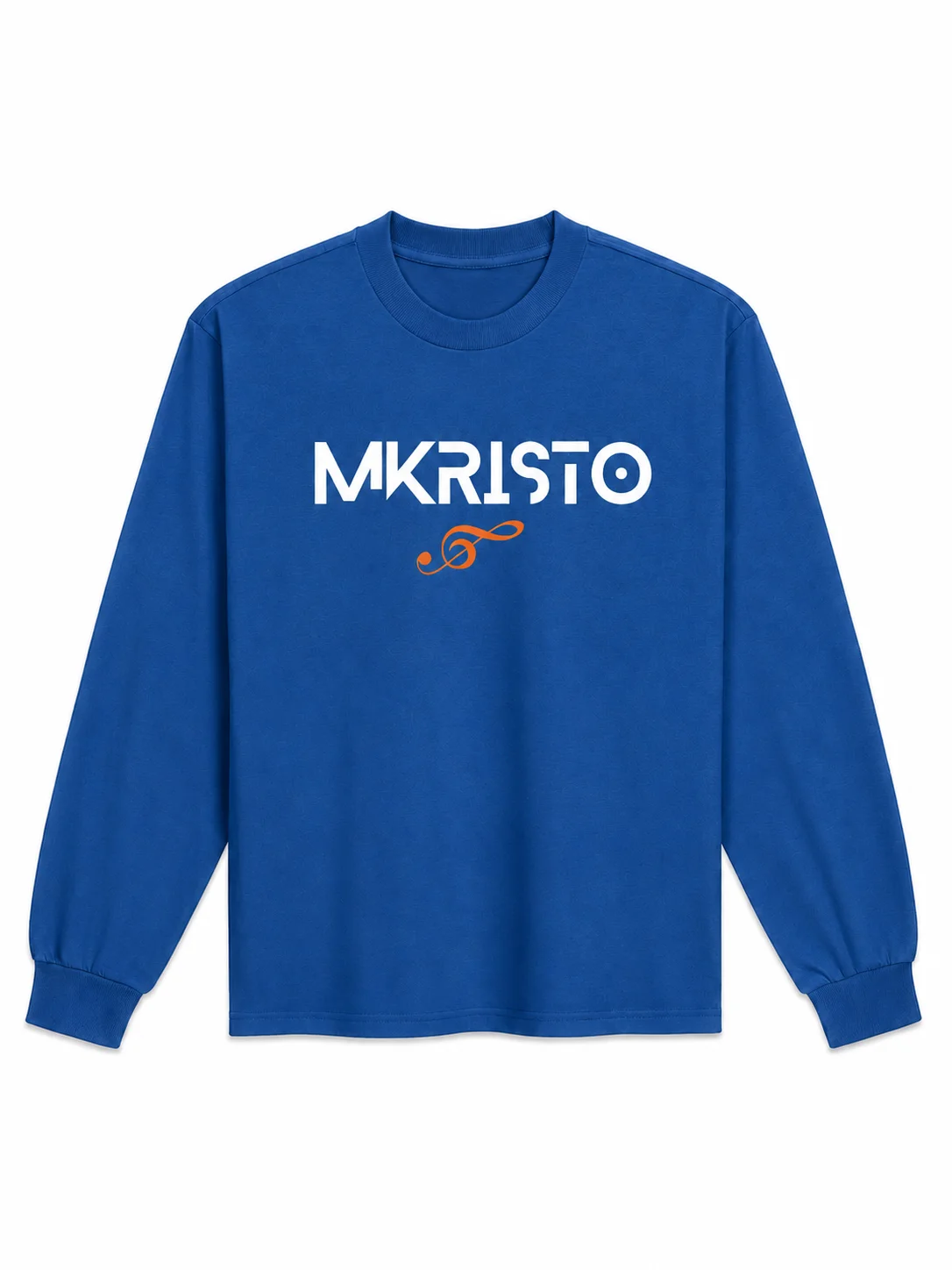 Blue Mkristo Minimalist Music Logo Long Sleeve product image (1)
