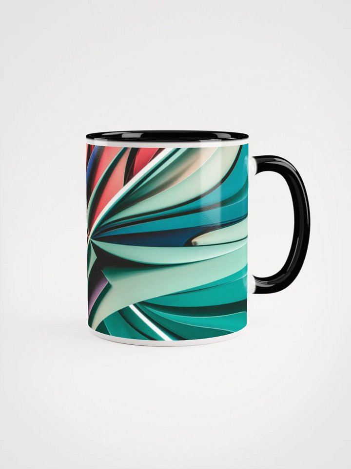 Colourful Abstract Ceramic Mug with Vibrant Inside - 11oz & 15oz product image (1)
