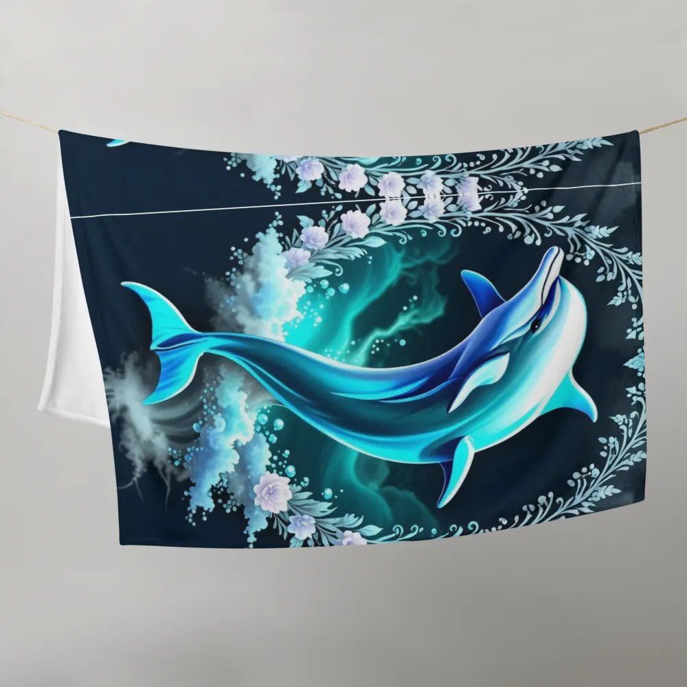 Whimsical Dolphin Dreams Throw Blanket product image (7)