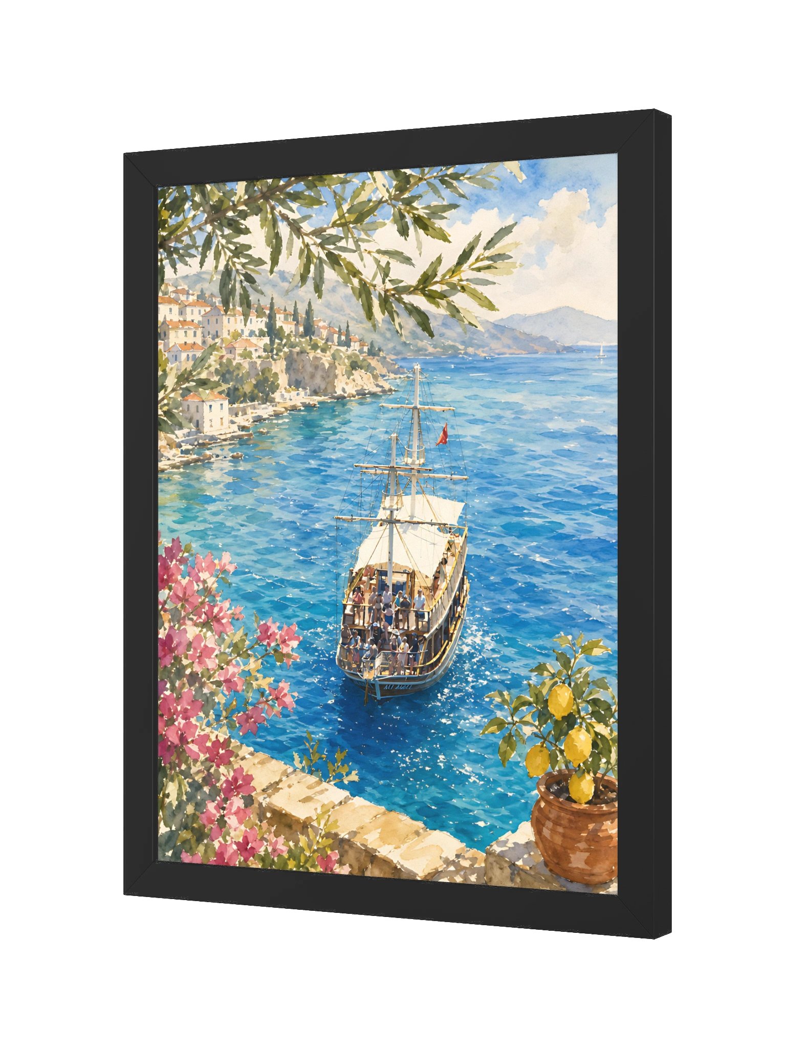 Coastal Mediterranean Beach Artwork product image (4)