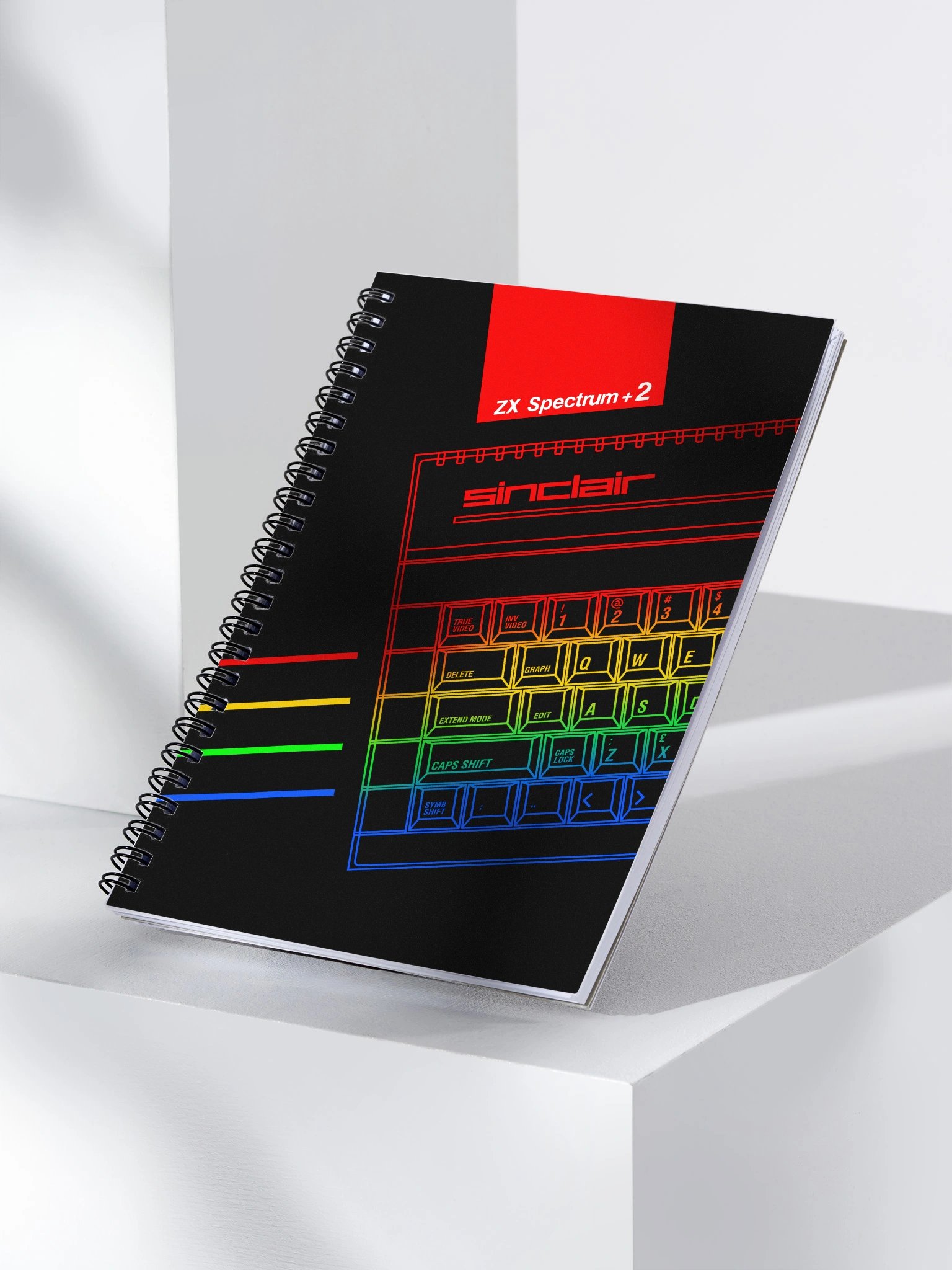 Retro Rainbow Sinclair Spiral Notebook product image (3)