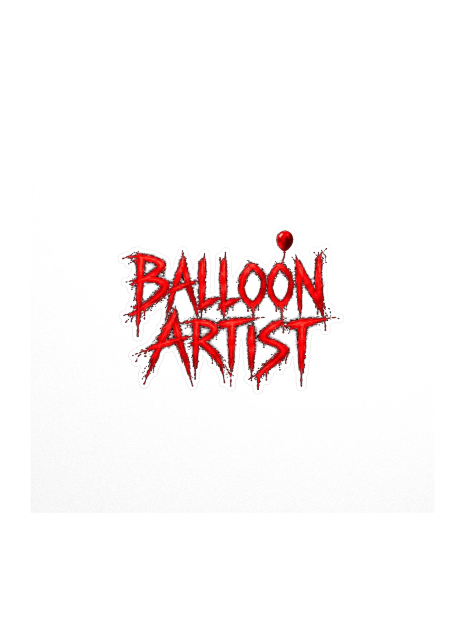 Balloon Artist Creepy Carnival Kiss Cut Sticker product image (1)