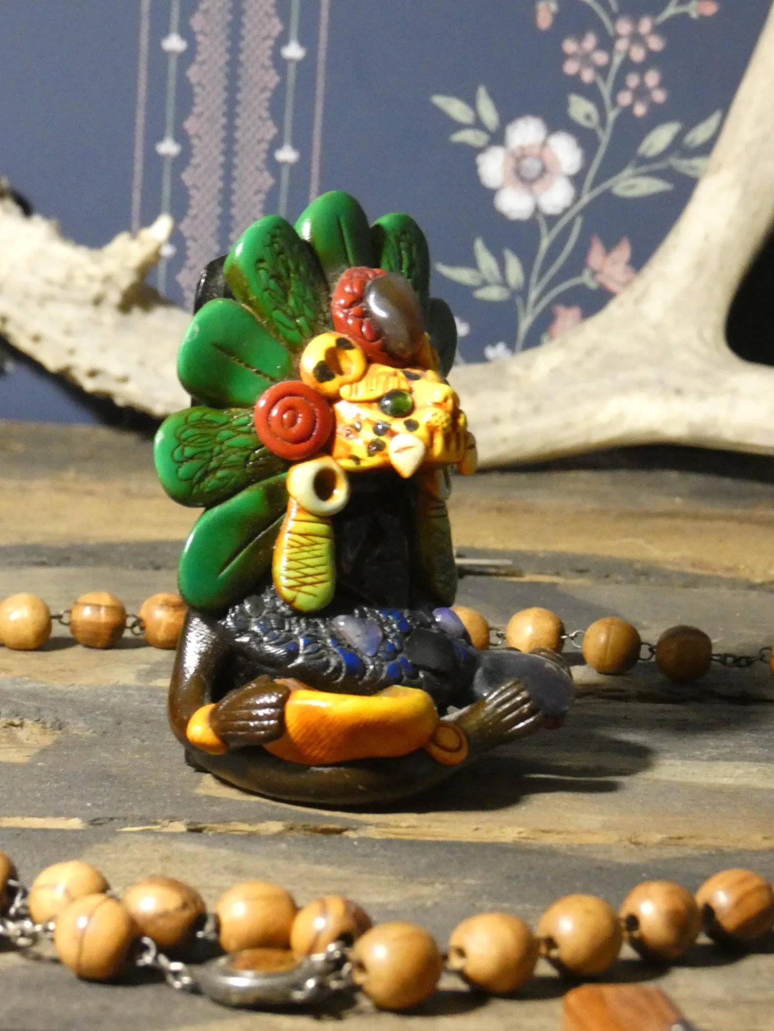 Artifact No.33 - Aztec Jaguar Warrior Statue product image (3)