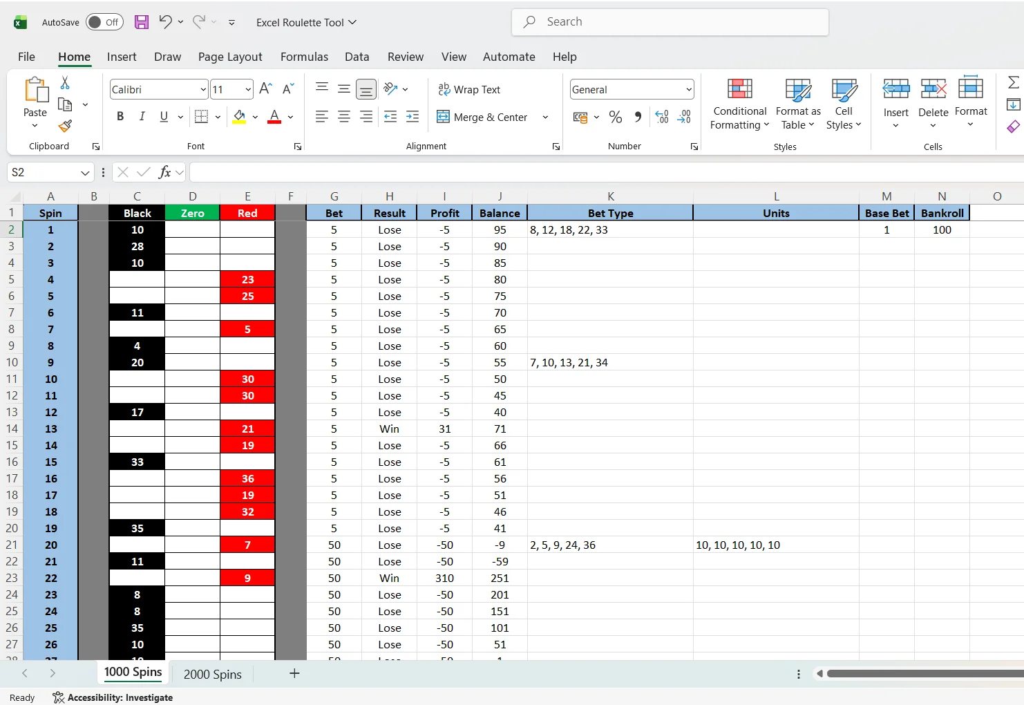 Excel Roulette Tool product image (4)