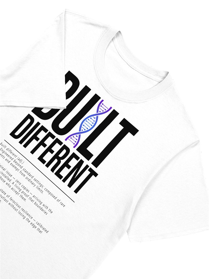 BUILT DIFFERENT Helix Graphic T-Shirt Onyx V1 Defined product image (1)
