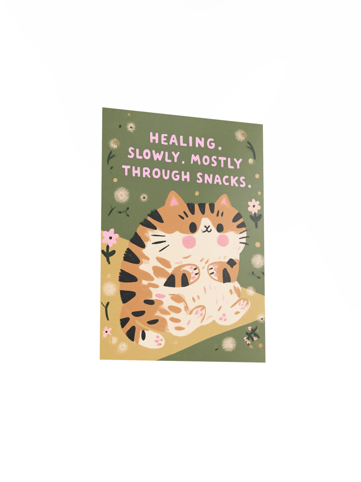 Healing Slowly, Mostly Through Snacks Cat Poster product image (10)