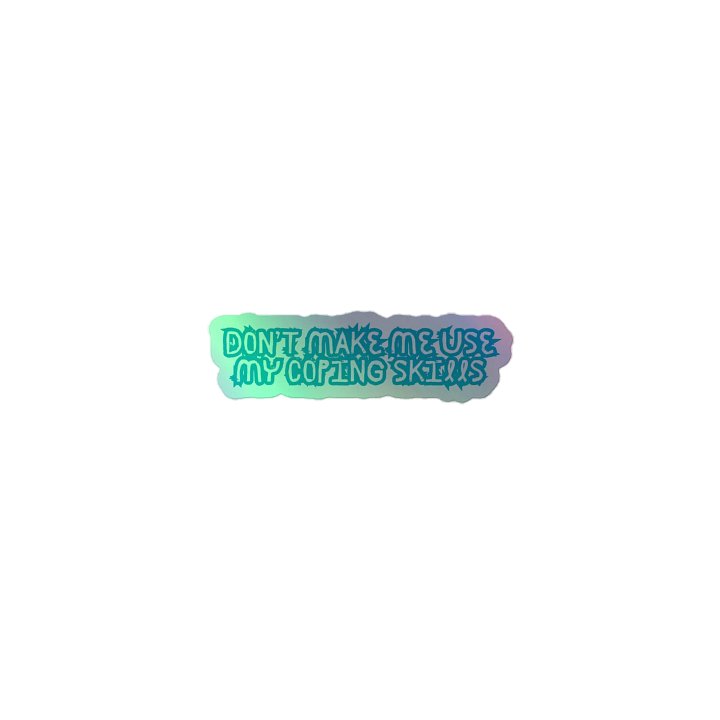 Coping Skills Holographic Sticker Set product image (1)