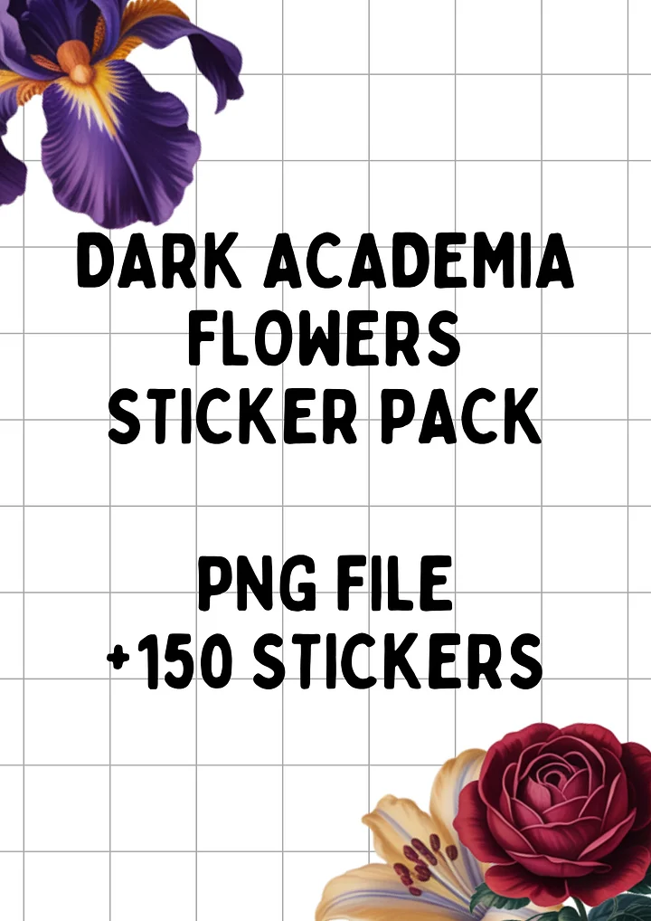 Flowers Sticker Pack (Dark Academia Style) product image (1)