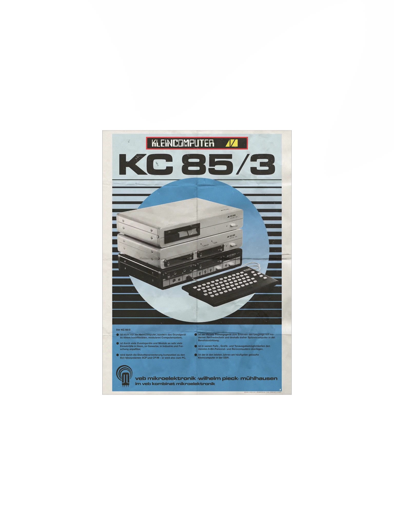 DDR Kleincomputer KC85/3 Poster (vintage design) product image (1)