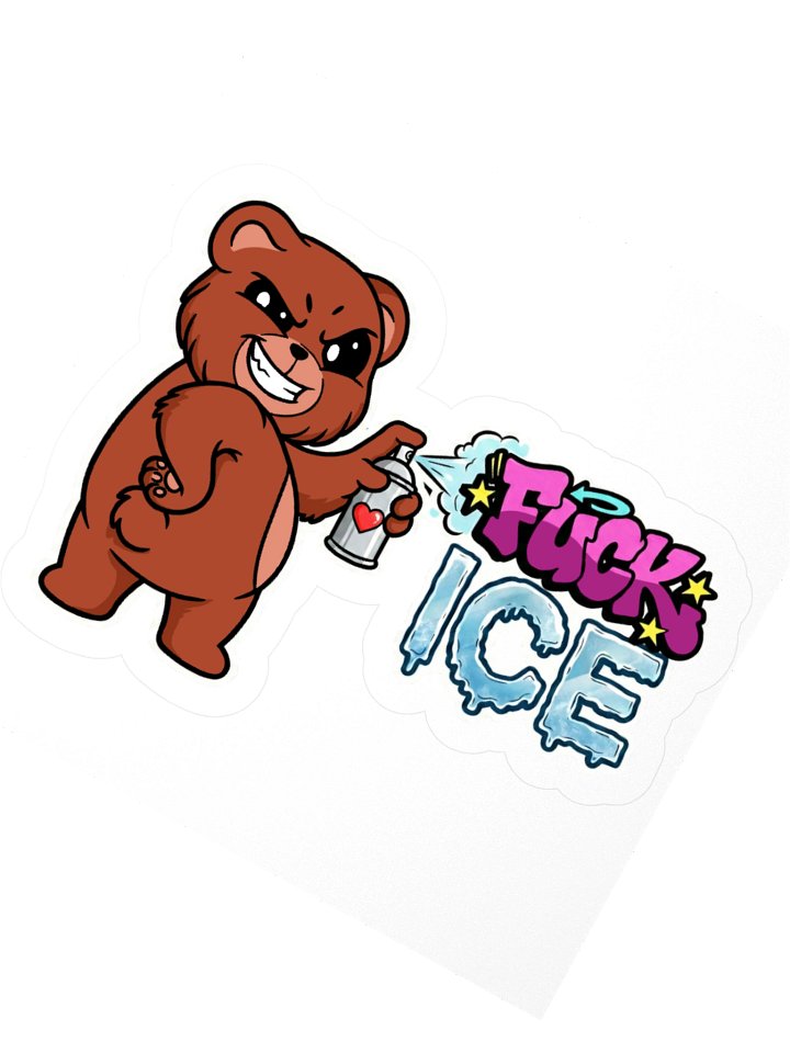 FUCK ICE - SPRAYPAINT STICKER product image (2)