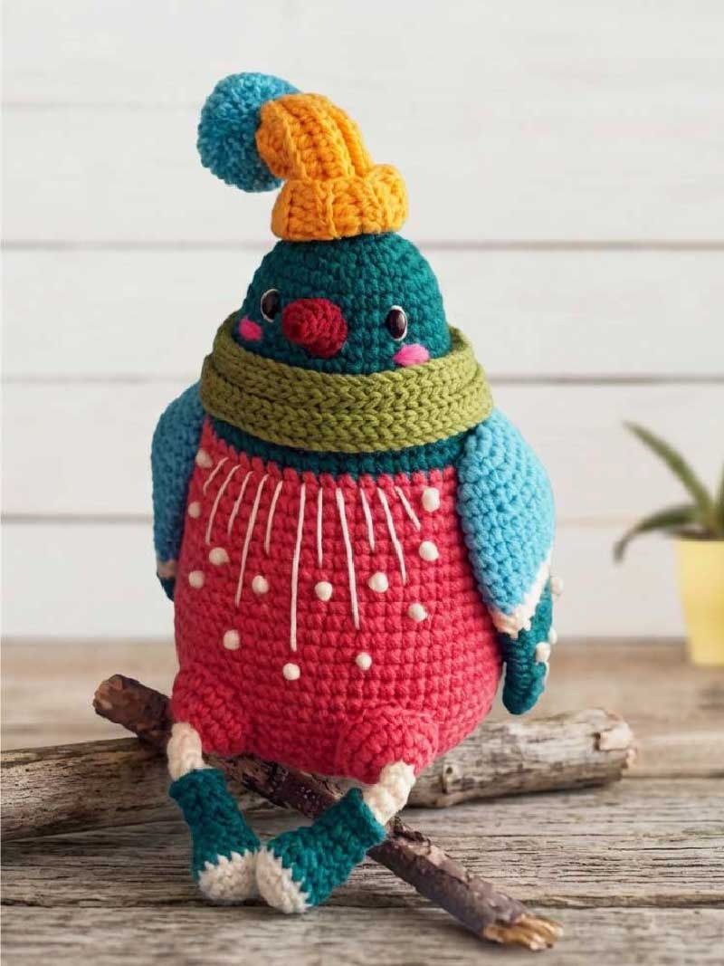 4 in 1 Amigurumi Crochet Pattern Birds PDF, Cute Bird Amigurumi Pattern, Easy Crochet Bird Tutorial product image (4)