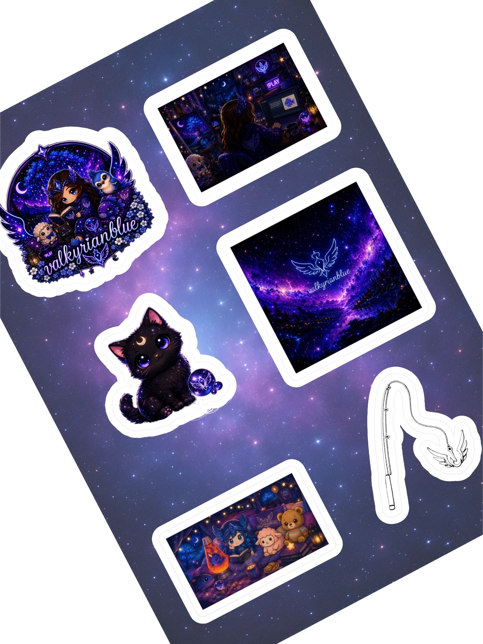 ValkyrianBlue Logo Sticker Sheet product image (1)