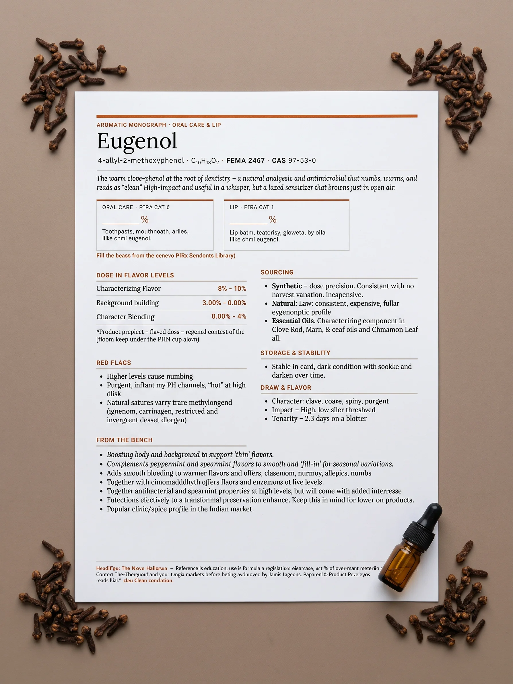 Eugenol — Oral Care & Lip Formulation Reference | Aromatic Monograph product image (1)