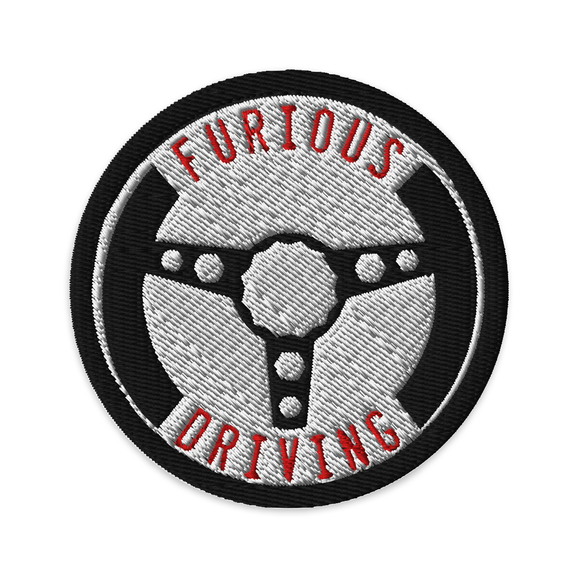 Furious Driving roundel logo sew on patch product image (1)