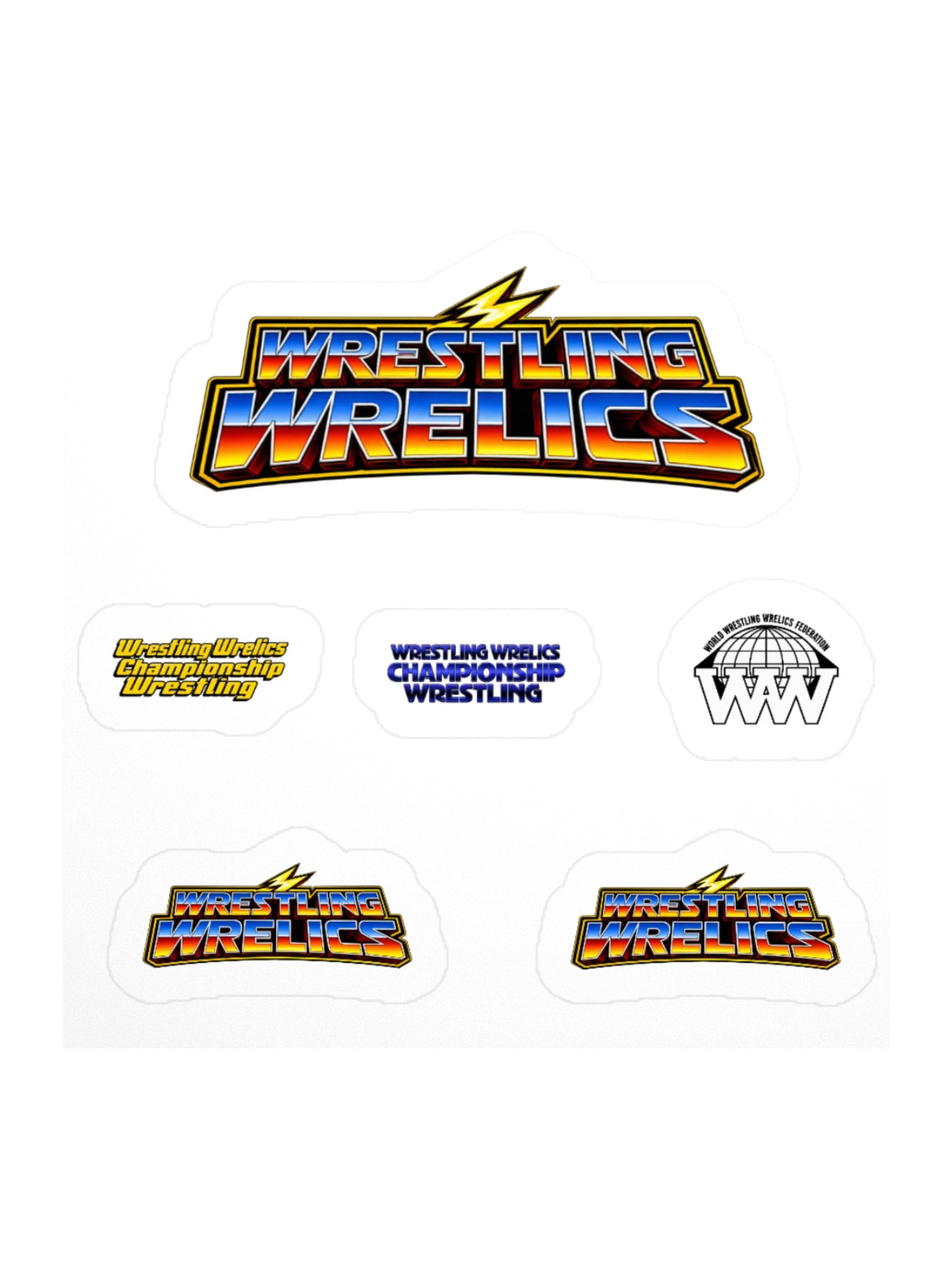 Wrestling Wrelics Kiss Cut Sticker Set product image (2)
