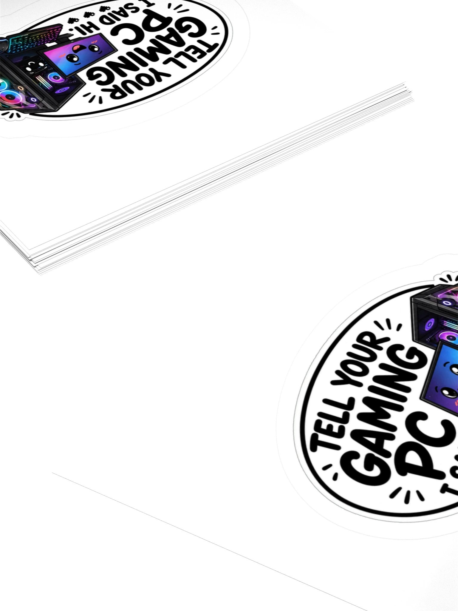 Gaming PC Kiss Cut Sticker product image (4)