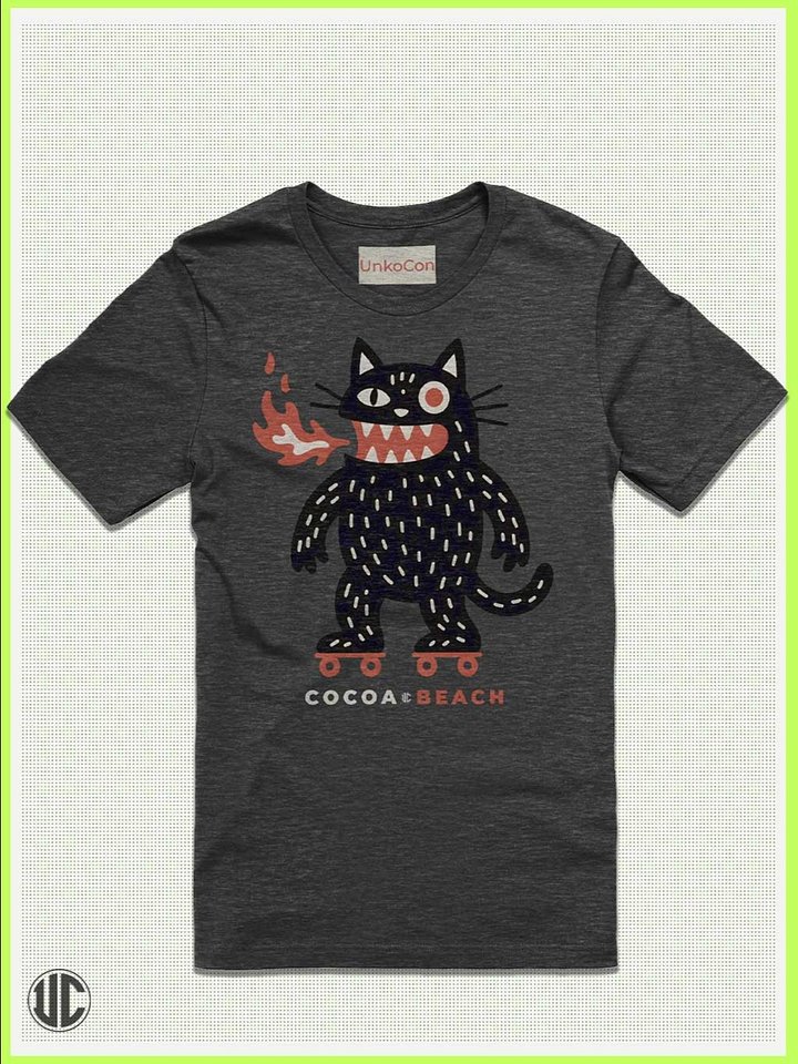 Roller Skate | Cocoa Beach | UnkoCon Original | Roller Skating Tee product image (1)