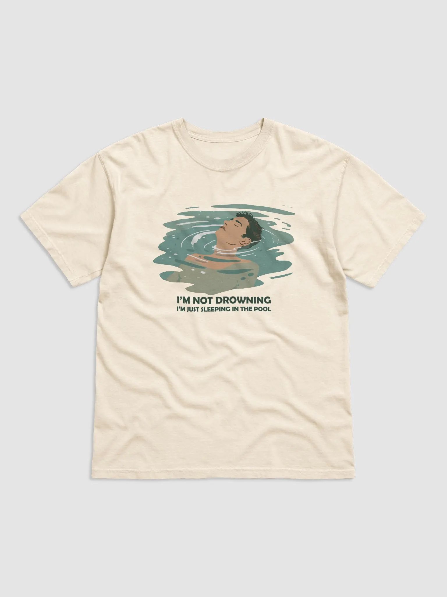 Pool Sleeping - Cotton T-Shirt product image (57)