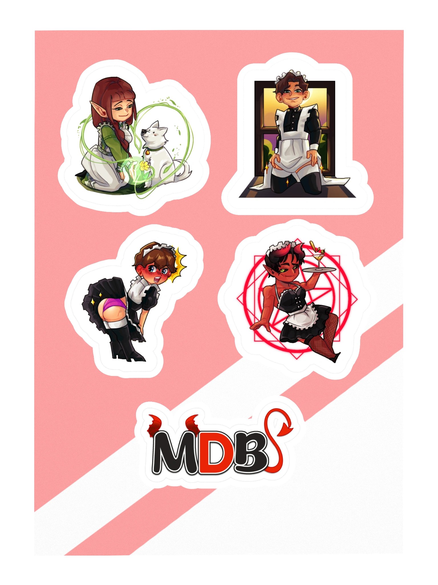 [MDB Stickers] Maid Collection | Vengeful Pariah