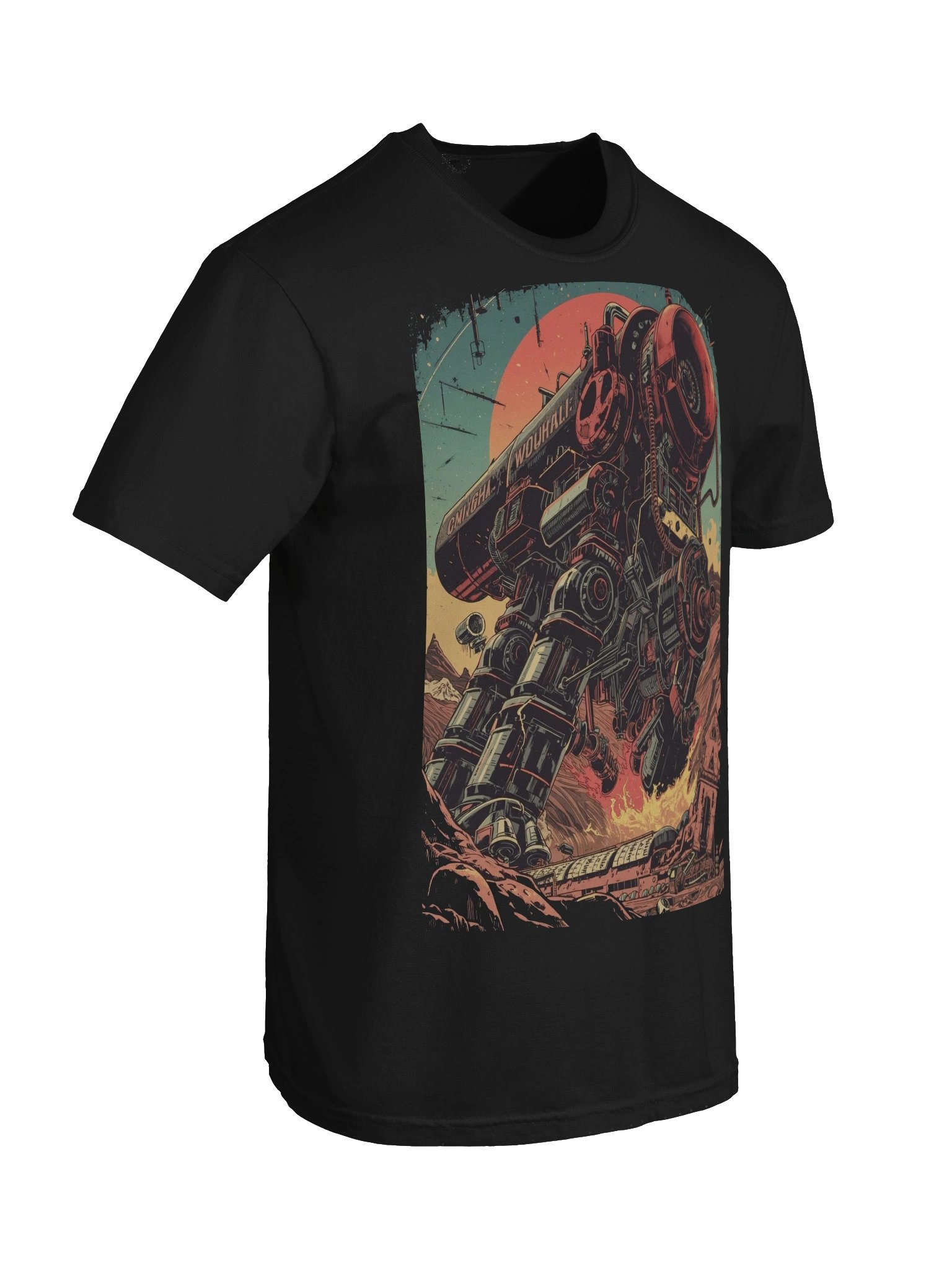Retro Mech Desert Clash Heavyweight T-Shirt product image (4)