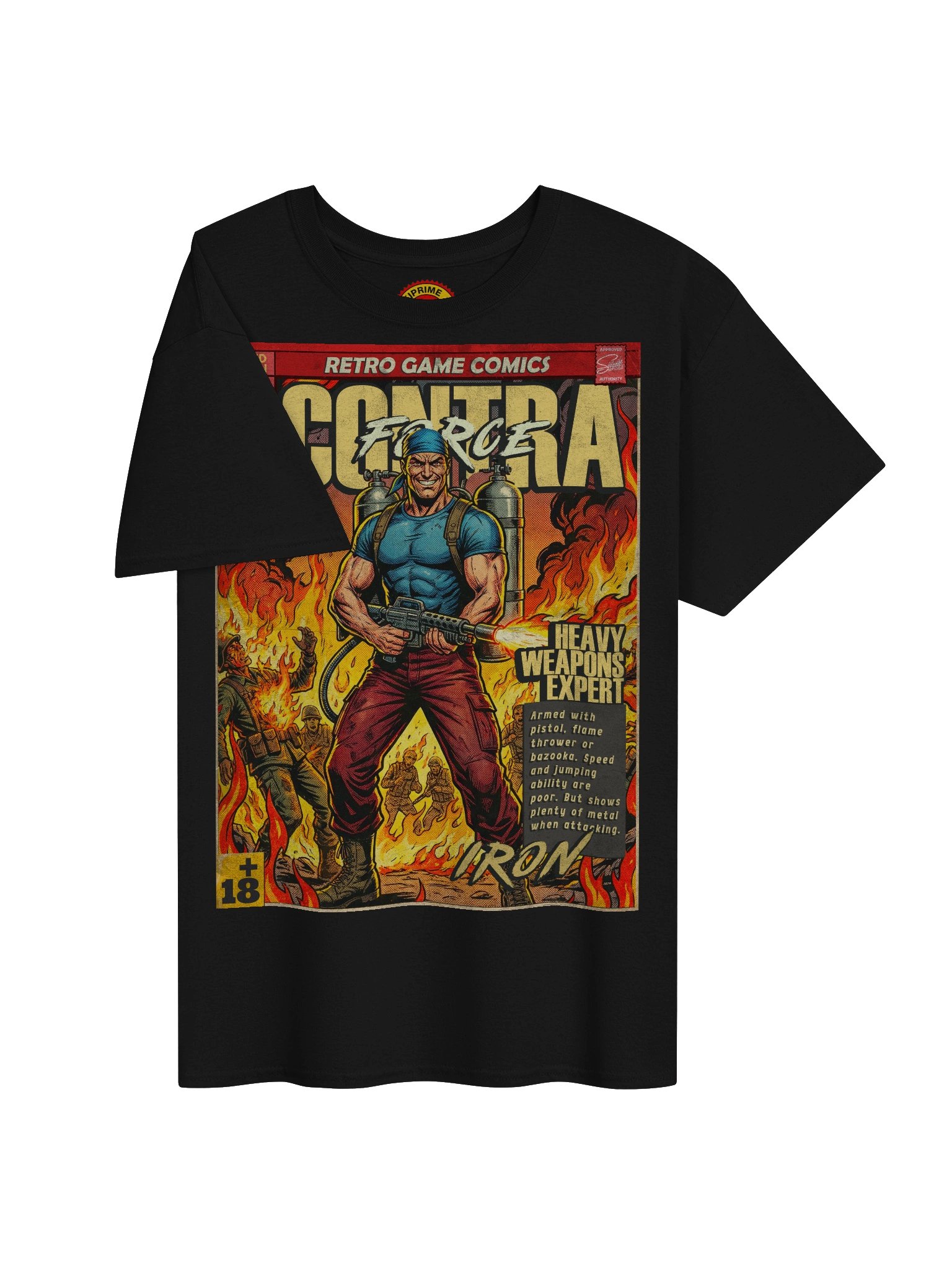 Contra Force Iron Comic Art T-Shirt product image (3)