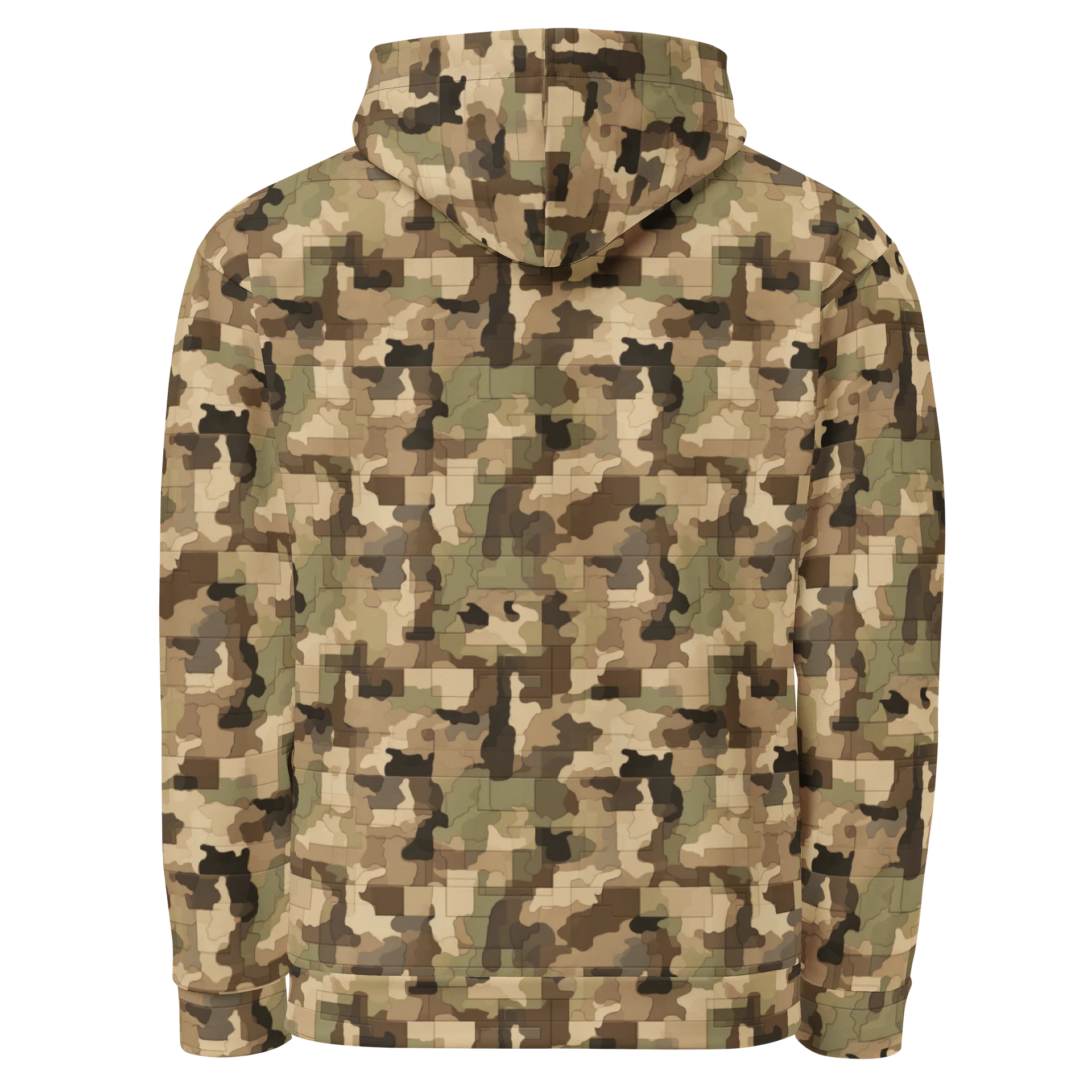 Bold Real Wood Camo Pattern Hoodie for Casual Wear product image (2)