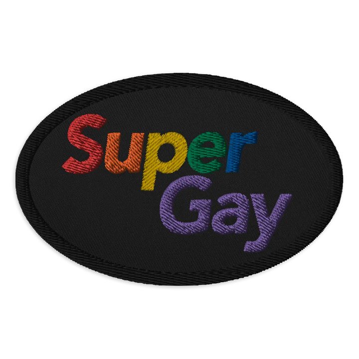 Super Gay Patch Oval product image (1)