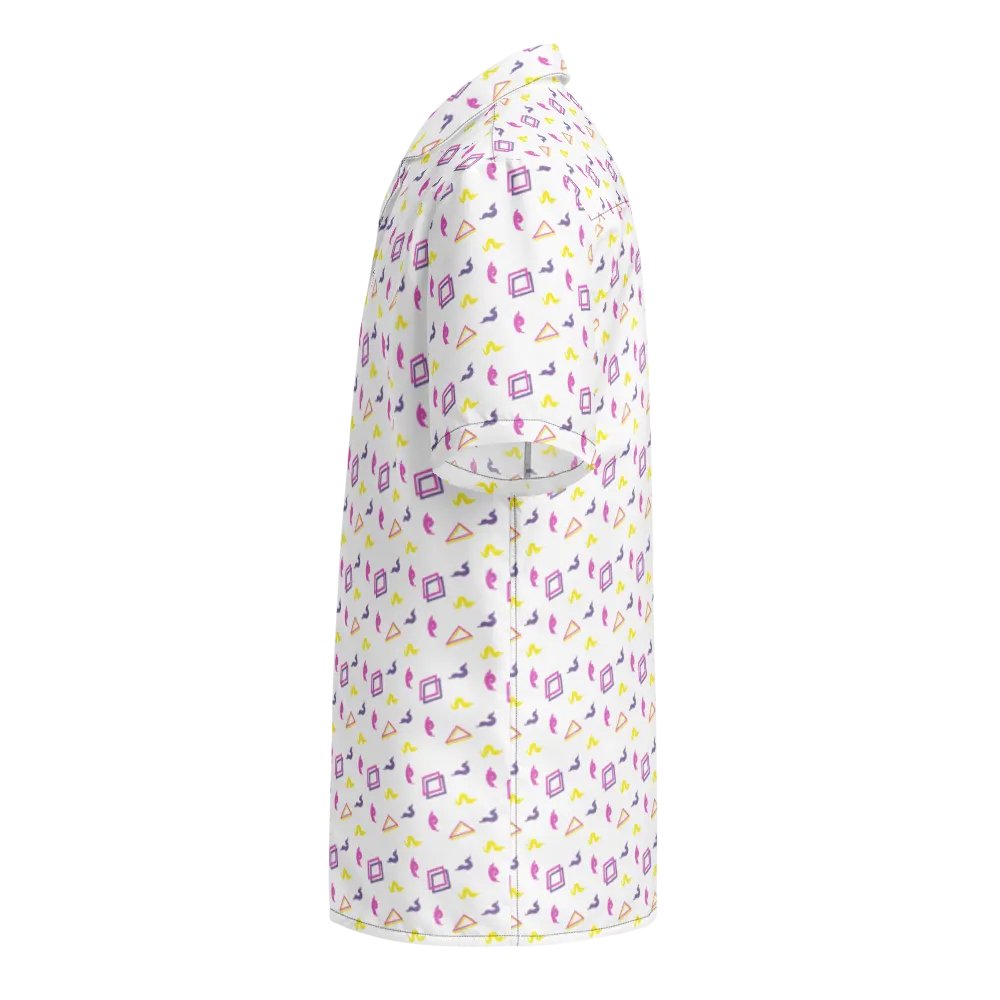 Oh Worm white pattern button down shirt product image (4)