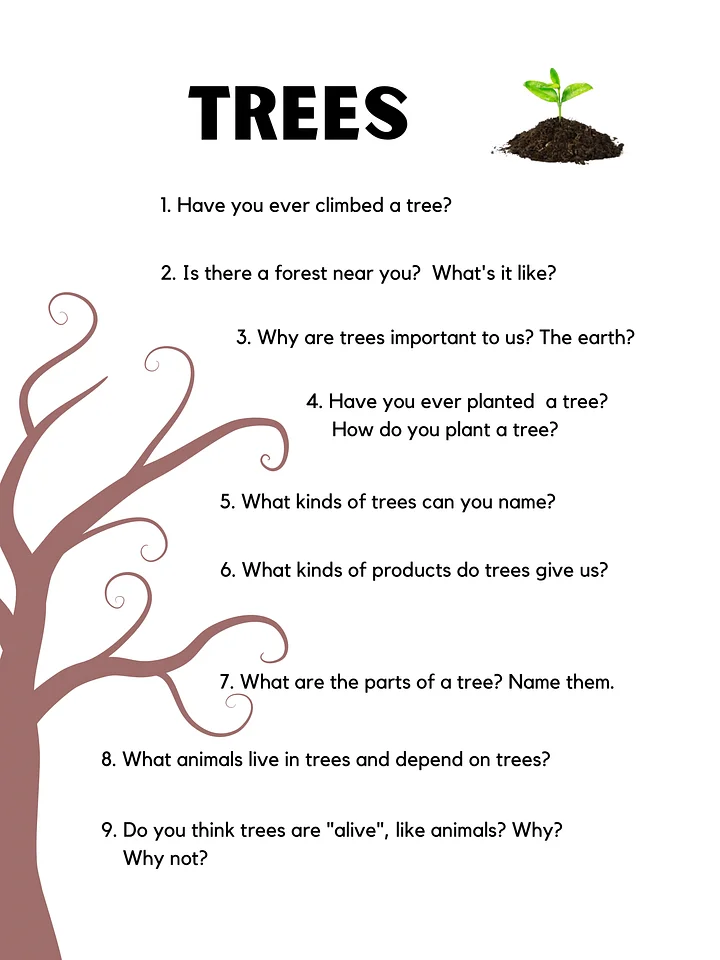 Trees. Earth's Lungs. PPTx. Discussion. product image (2)