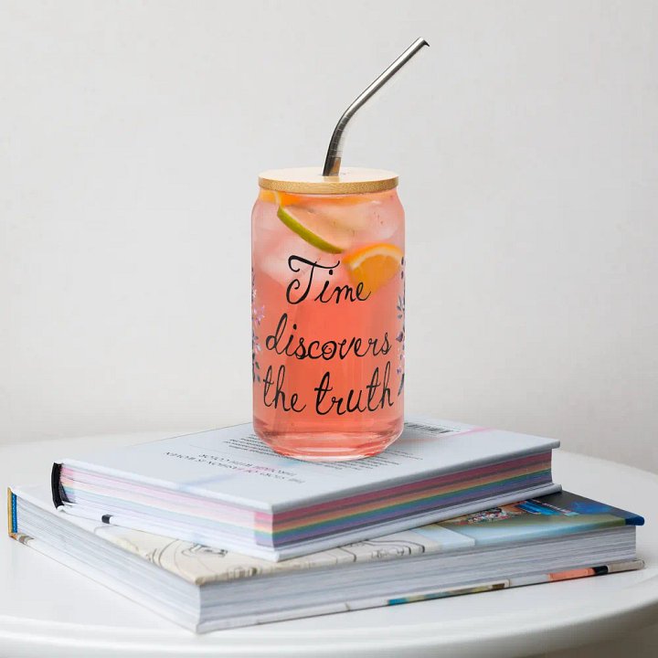 Seneca Quote Can-Shaped Glass product image (2)