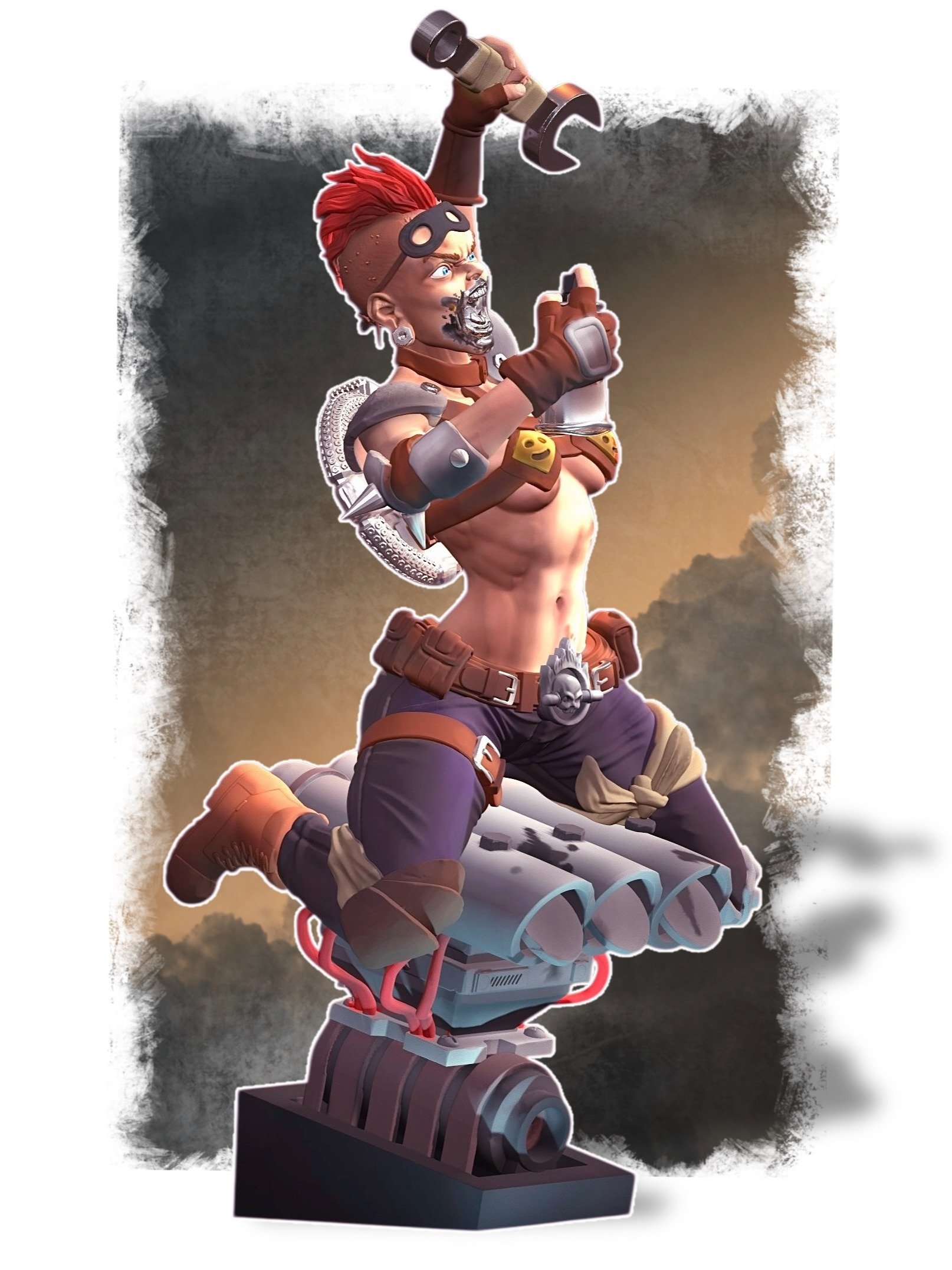 Wasteland Warrior - STL product image (3)