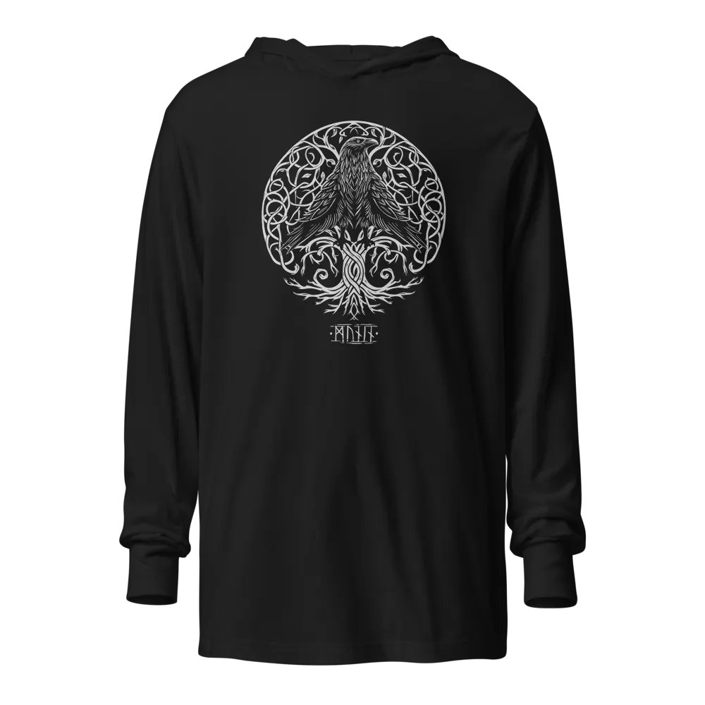 Munin's Perch Hooded Long Sleeve Tee product image (1)