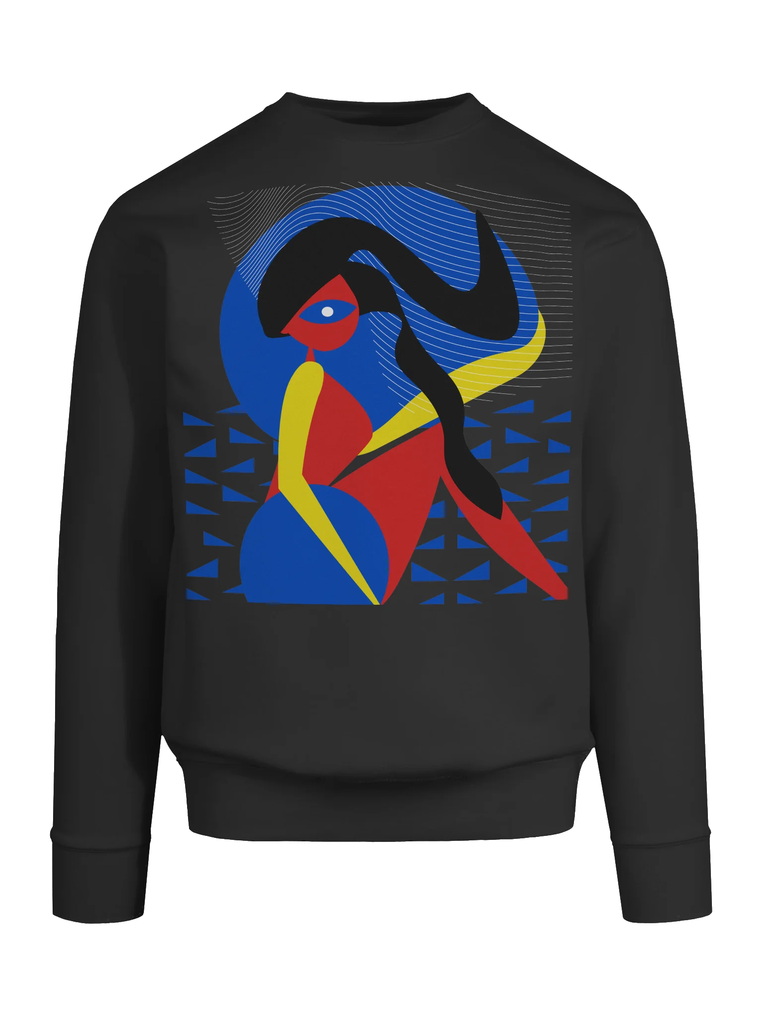 Sweater: Colorful abstract woman bathing in water product image (9)