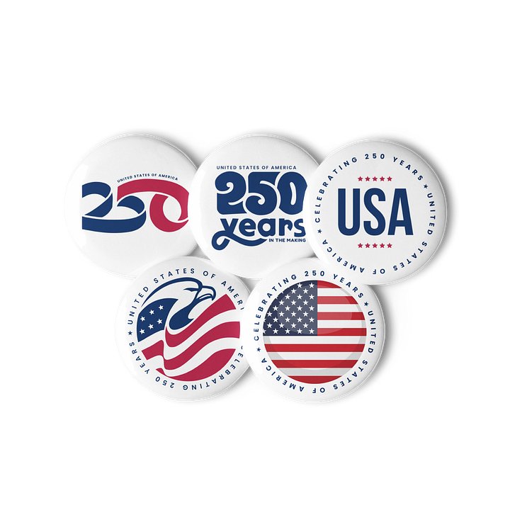 America 250 Pin Button Set product image (2)