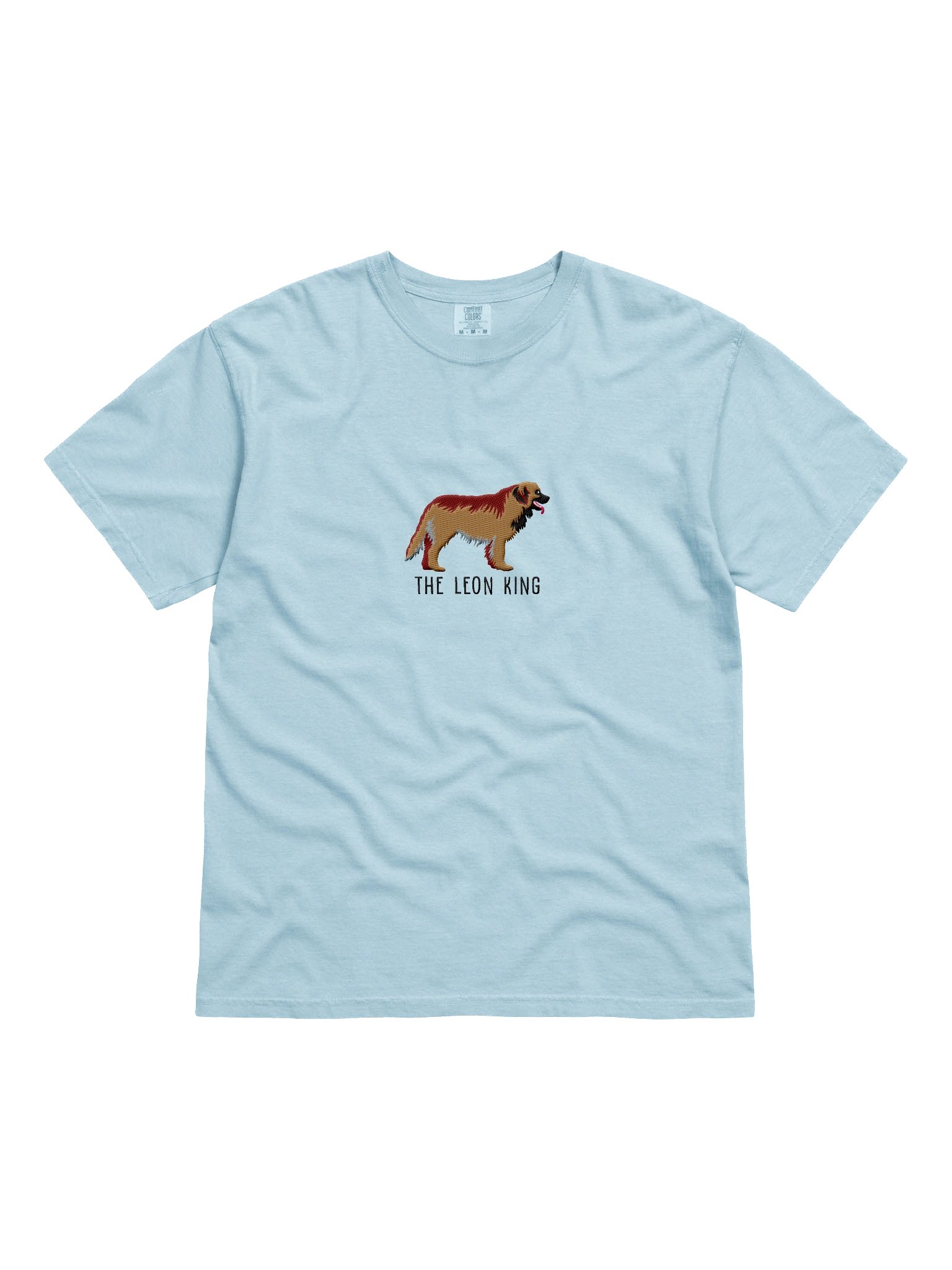 The Leon King T-Shirt(Embroidered) of a Leonberger(Tan) product image (4)