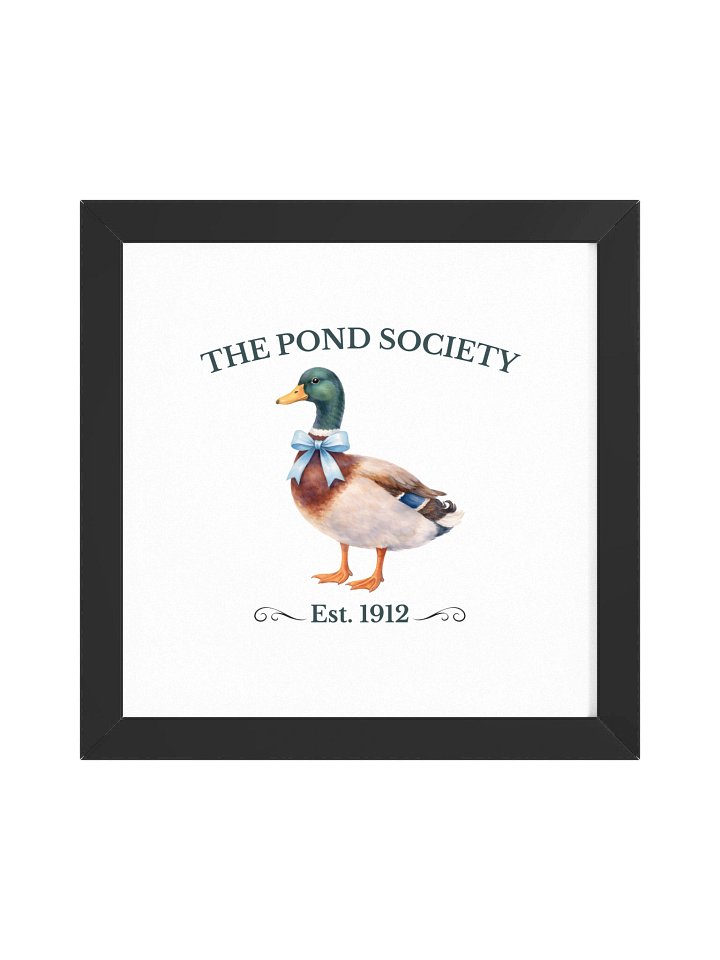 The Pond Society Duck Framed Poster product image (6)