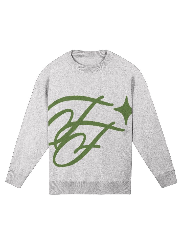 F&F Knitted Crewneck Sweater Tournament LRG (WHT) product image (1)