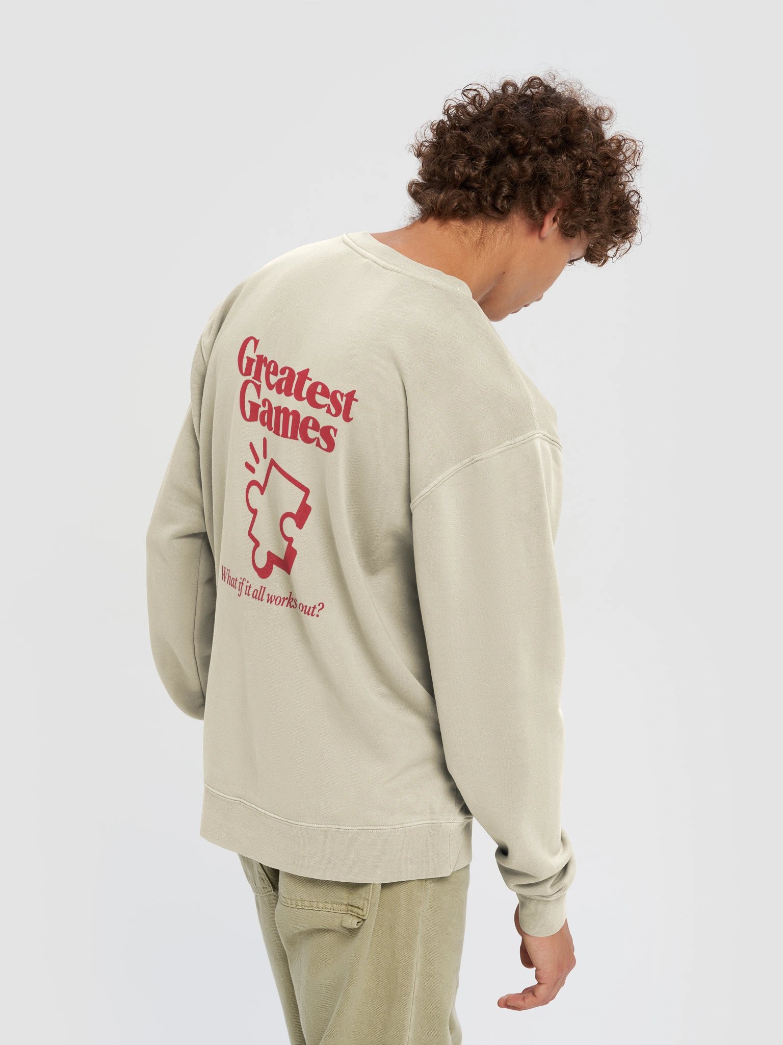 "What if it all works out?" Classic Crewneck product image (2)