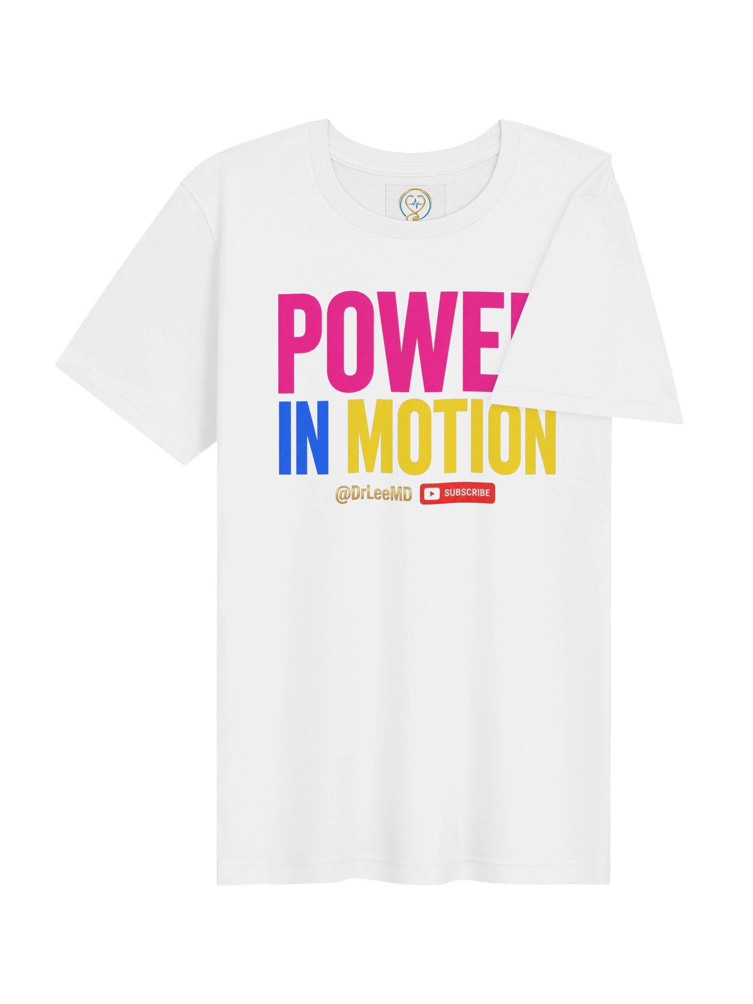 Power in Motion — White | Unisex T-Shirt product image (4)