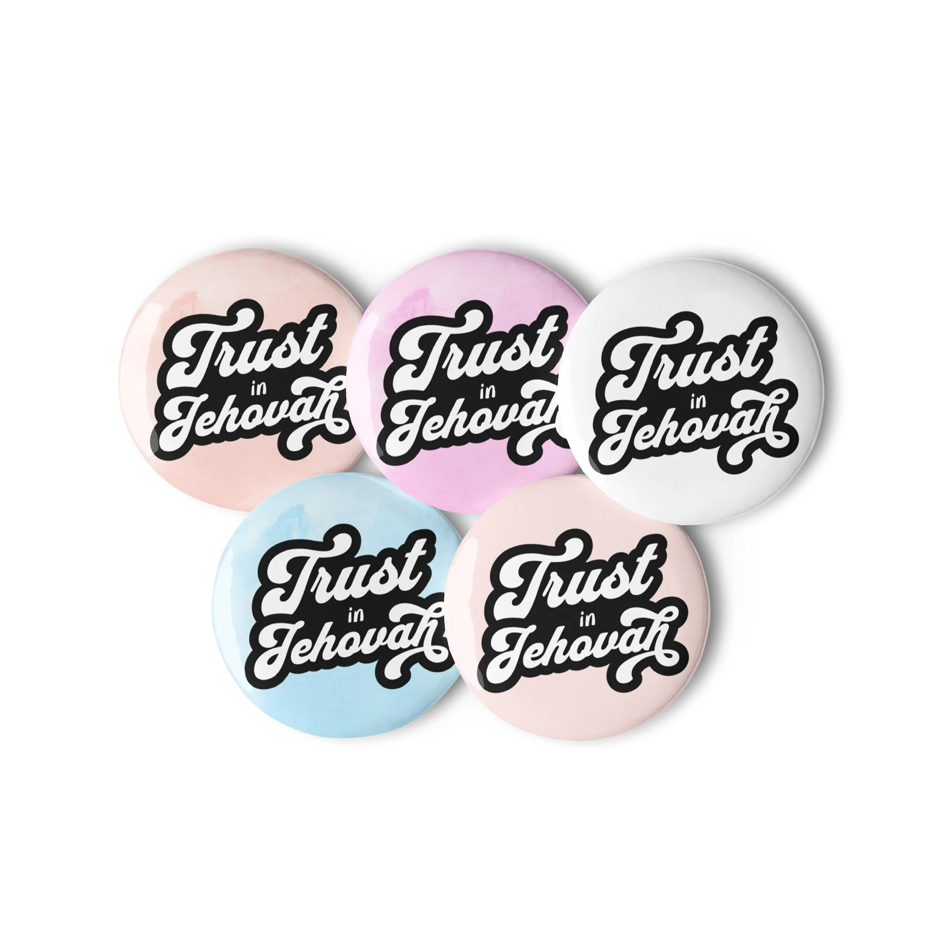 Trust in Jehovah Pin Button Set – Pastel Edition product image (1)