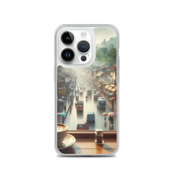 Rainy Day iPhone® MagSafe® Clear Case | Ai Design product image (3)