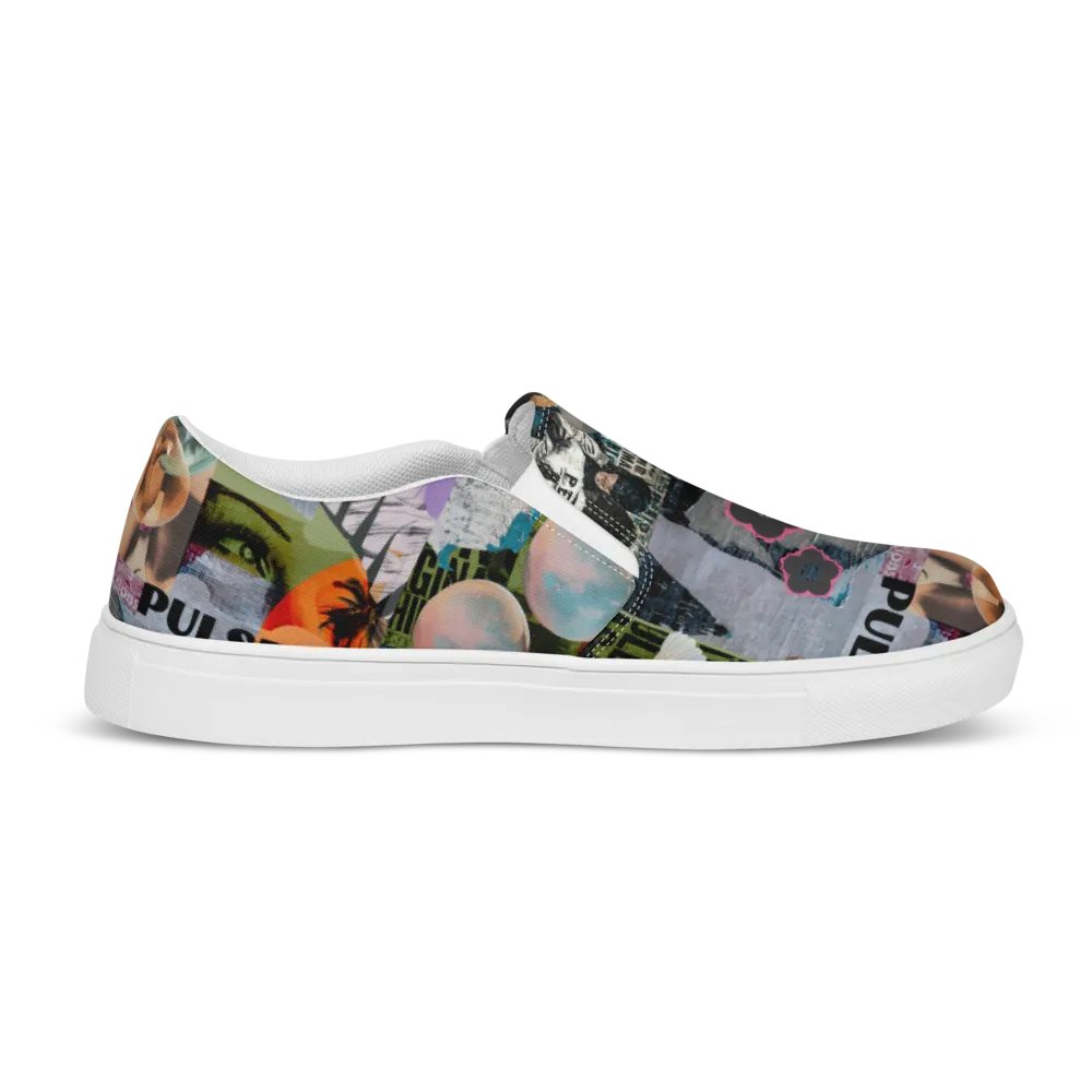 Collaged mens slip ons product image (11)