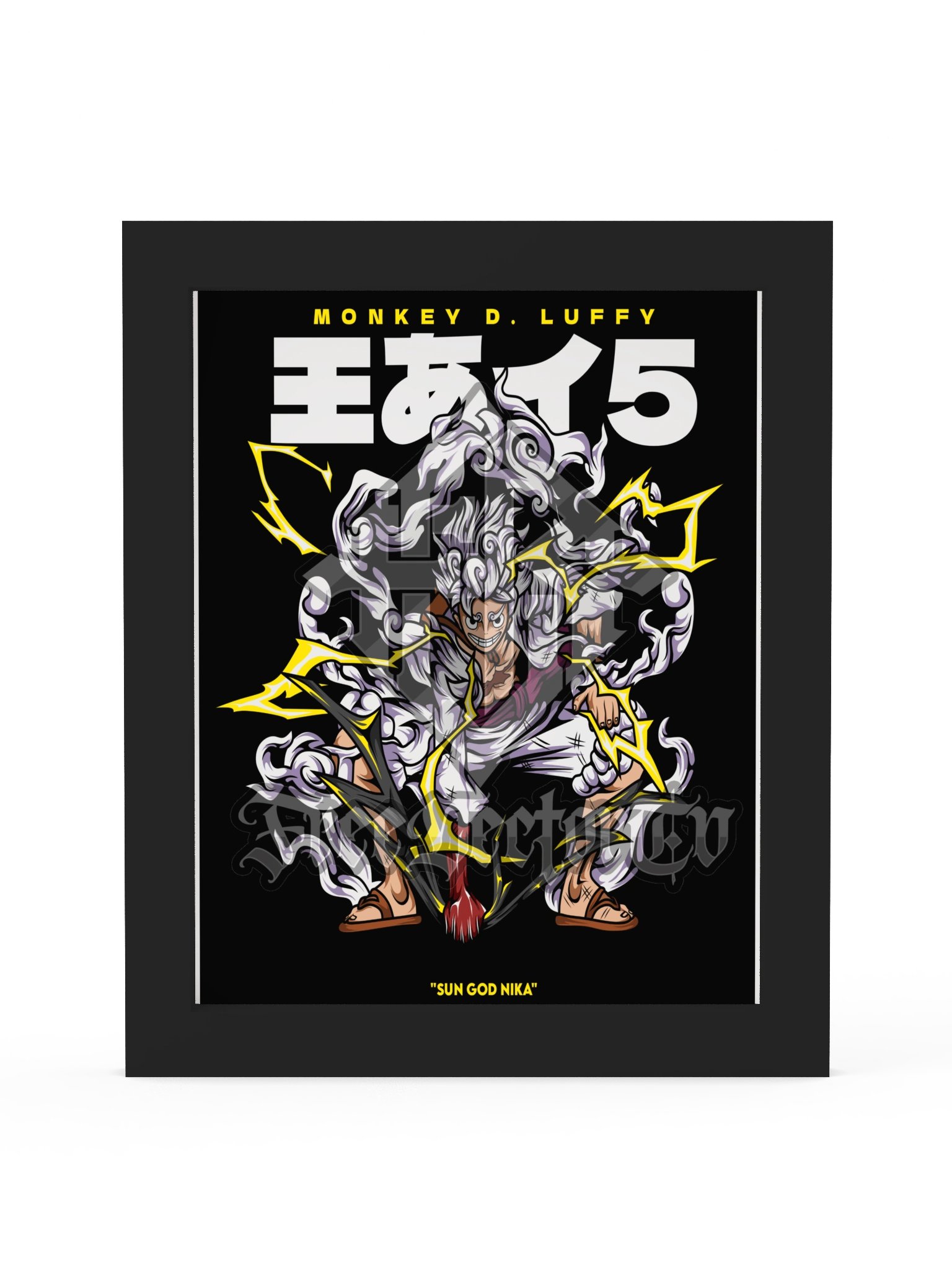 Póster mate de alta calidad enmarcado MONKEY D. LYFFY GEAR 5 product image (7)