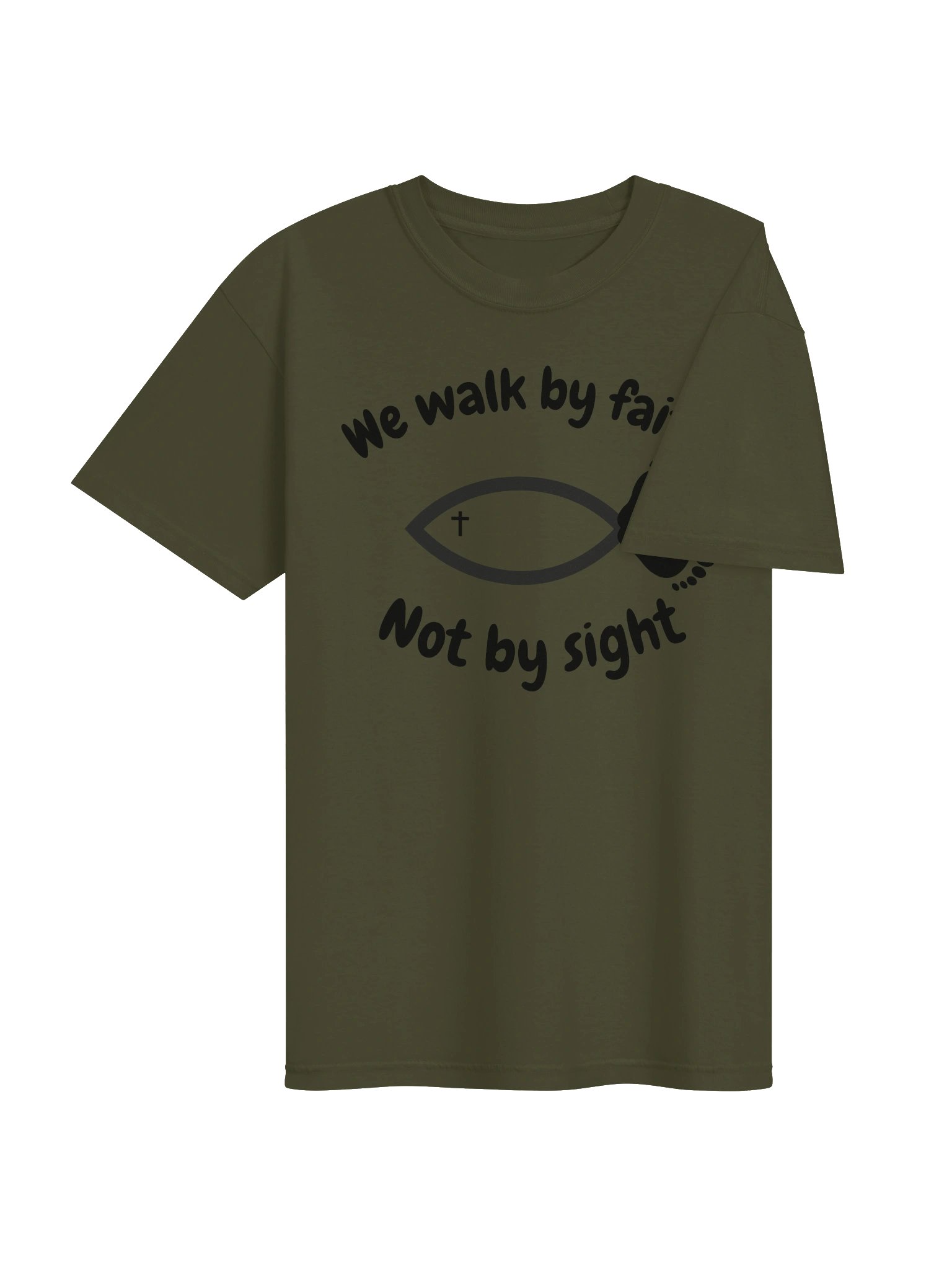 We Walk By Faith Not By Sight | 2 Corinthians 5:7 Christian Faith Shirt | Kingdom Life Co. product image (38)