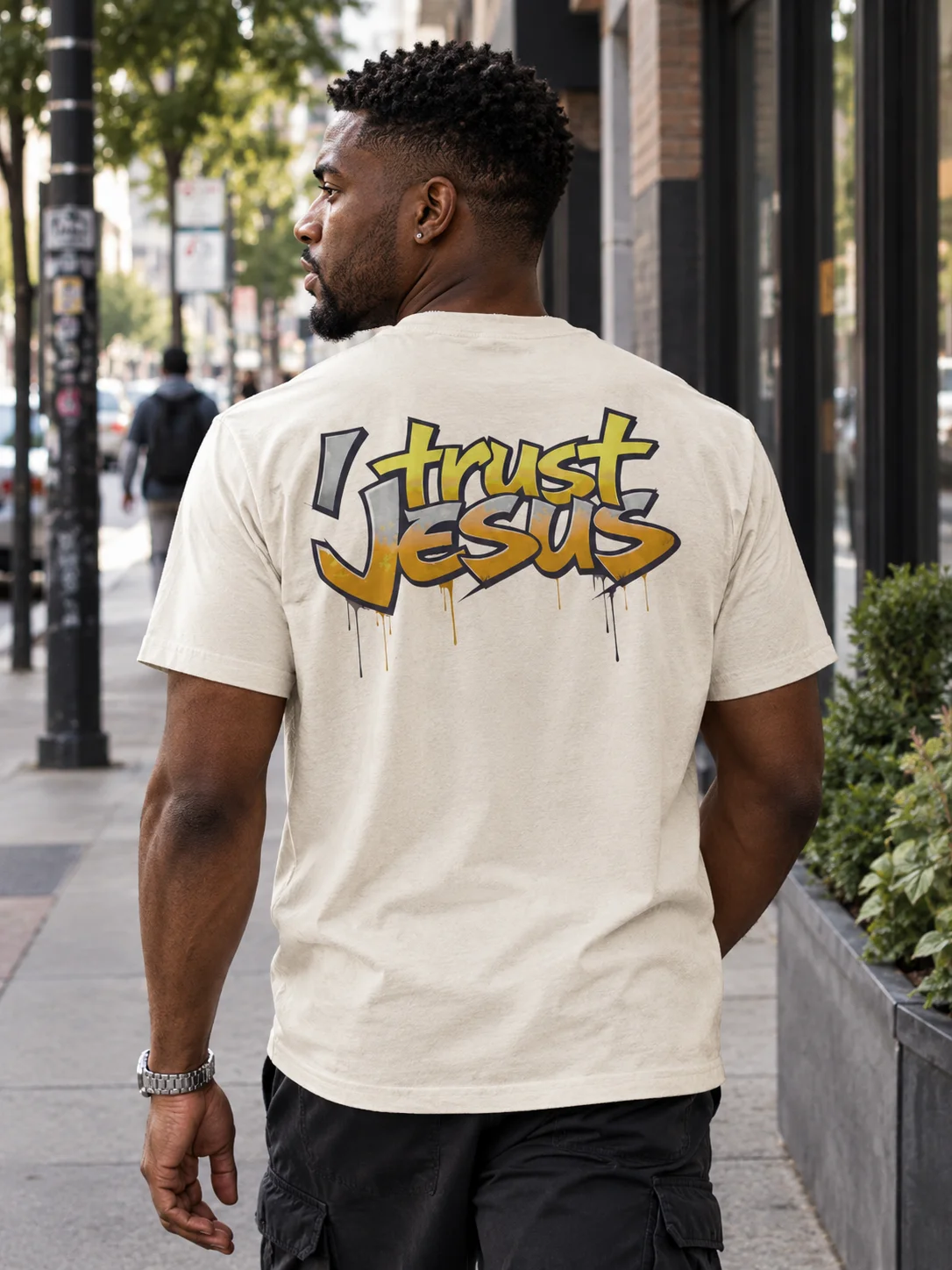 I Trust Jesus Faith Streetwear T-shirt product image (3)