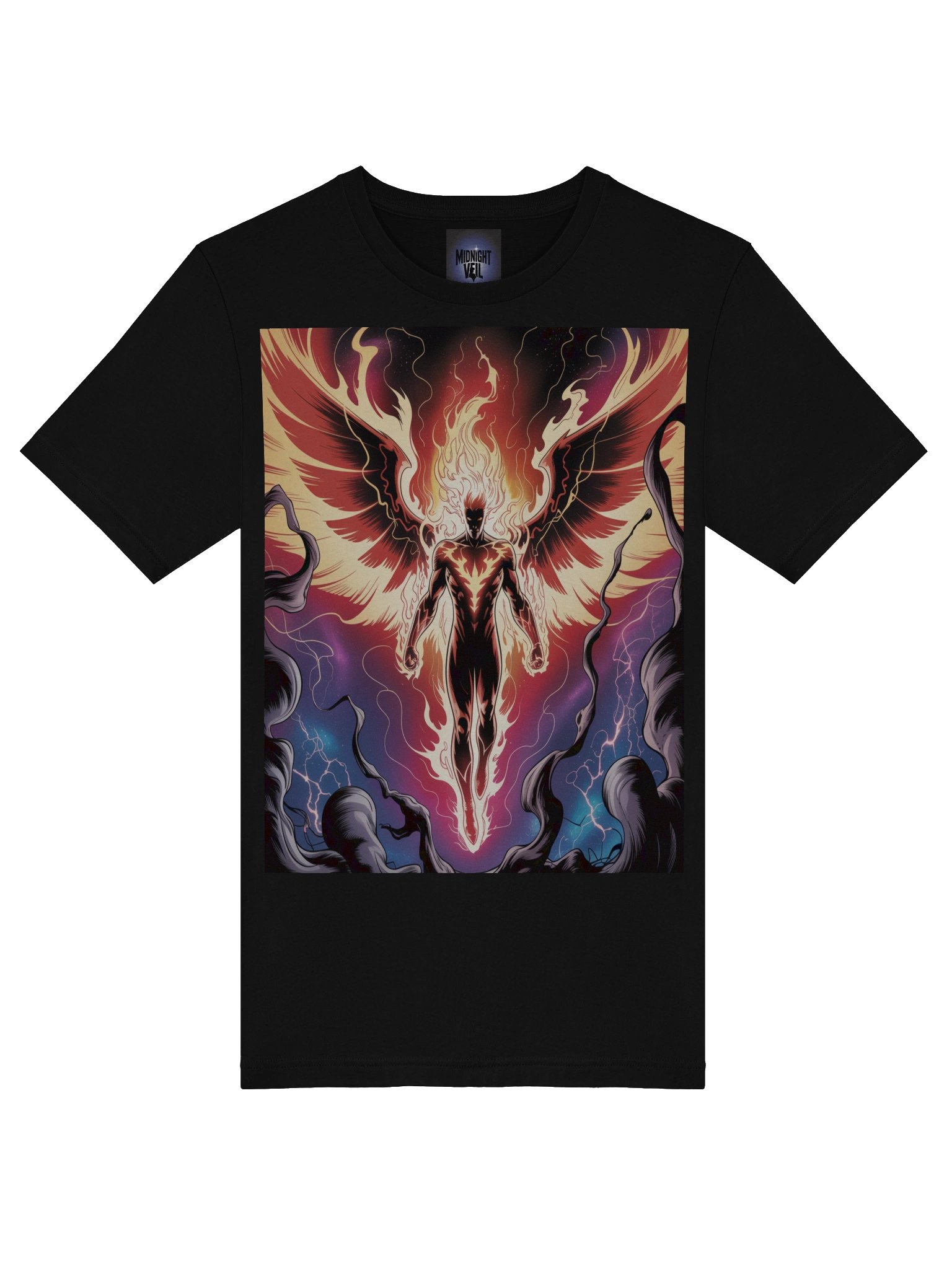 Dark Phoenix Void Rebirth Supersoft T-Shirt – Flame Wing Fury product image (7)