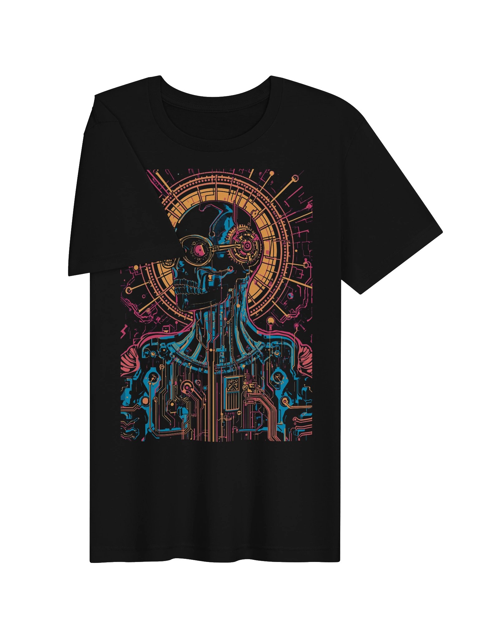 Cyberpunk Neon Skull Lightweight T-Shirt product image (6)