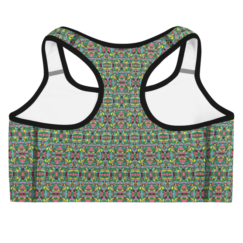 Watermelon Bloom – Customizable Sports Bra product image (4)